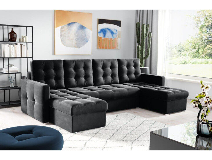 Kotna sedežna garnitura MARE je odlična garnitura po odlični ceni. Narejena iz kakovostnega blaga. Garnitura je standardne izvedbe. Raztegne se v dodatno