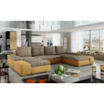 Kotna sedežna garnitura MARIO . Kotna sedežna garnitura MARIO je odlična garnitura po odlični ceni. Narejena iz umetnega usnja v kombinaciji blaga. Zraven