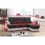 Kotna sedežna garnitura MARKY 2 . Kotna sedežna garnitura MARKY 2 je moderen in privlačen kavč. Primeren je za vsako dnevno sobo. Sedežna se raztegne v