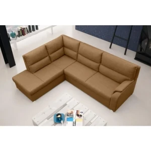 Kotna sedežna garnitura MINA . Kotna sedežna garnitura MINA je zelo praktična in funkcionalna. Narejena je v kvalitetnem blagu. Garnitura ima levi ali desni