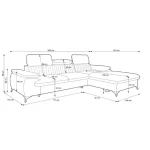 Kotna sedežna garnitura MIRANDA - slika 7