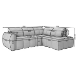 Kotna sedežna garnitura NELA - slika 27