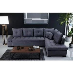 Kotna sedežna garnitura NEON . Kotna sedežna garnitura NEON je praktična in udobna. Popestrila bo vaš dnevni prostor s svojim modernim dizajnom, ter