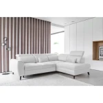 Kotna sedežna garnitura OBLE 2 . Kotna sedežna garnitura OBLE 2 je funkcionalna in udobona. Sedežna ima dodatno ležišče katero je opremljeno z mehanizmom