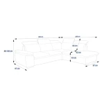 Kotna sedežna garnitura OLDA - slika 12