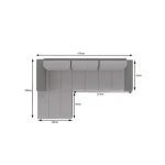 Kotna sedežna garnitura OTTA - slika 10