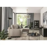 Kotna sedežna garnitura OXY 2 je elegantna, lepa in udobna garnitura v modernem stilu, z okrasnimi prešitimi šivi. Sedežna je vzmetena z valovitimi