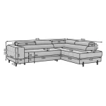 Kotna sedežna garnitura PAFY - slika 22