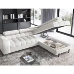 Kotna sedežna garnitura PAFY . Kotna sedežna garnitura PAFY je modernega dizajna. S svojim elegantnim videzom se bo podala v vsak prostor. Sedežna je