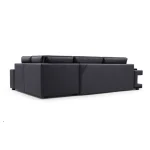 Kotna sedežna garnitura PERCIVAL . Kotna sedežna garnitura PERCIVAL je moderna in funkcionalna. Raztegne se v ležišče ter vsebuje veliko prostora za