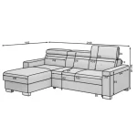 Kotna sedežna garnitura RESIA - slika 11