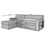 Kotna sedežna garnitura RIO . Kotna sedežna garnitura RIO je odlična garnitura po odlični ceni. Izdelana je v kombinaciji blaga ter kakovostnega umetnega