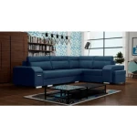 Kotna sedežna garnitura SAGU, modernega dizajna ter praktična za uporabo, saj ima ogromno prostora za shranjevanje. Sedežna garnitura je vzmetena z