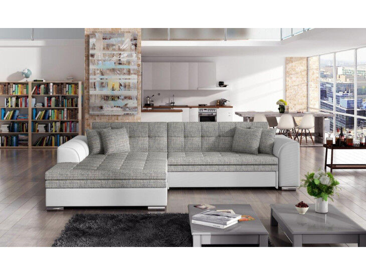 Kotna sedežna garnitura SORENTO 2 je odlična garnitura po odlični ceni. Izdelana v kombinaciji blaga ter kakovostnega umetnega usnja. Zraven garniture