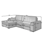 Kotna sedežna garnitura SOTO 2 . Kotna sedežna garnitura SOTO 2 je odlična garnitura po odlični ceni. Zraven garniture dobite tudi pripadajoče blazine.