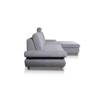 Kotna sedežna garnitura STANE . Kotna garnitura STANE je kotna sedežna garnitura, katera je narejena iz kvalitetnega blaga v sivi barvi. Garnitura se