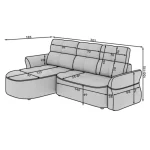 Kotna sedežna garnitura TANJA 1 - slika 15