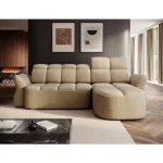 Kotna sedežna garnitura TANJA . Kotna sedežna garnitura TANJA je modernega dizajna. S svojim elegantnim videzom se bo podala v vsak prostor. Sedežna je