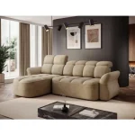 Kotna sedežna garnitura TANJA . Kotna sedežna garnitura TANJA je modernega dizajna. S svojim elegantnim videzom se bo podala v vsak prostor. Sedežna je