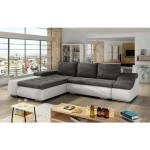 Kotna sedežna garnitura TARIK . Kotna sedežna garnitura TARIK je odlična garnitura po odlični ceni. Narejena v kombinaciji umetnega usnja in blaga na voljo