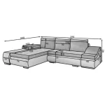 Kotna sedežna garnitura TARIK - slika 17