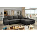 Kotna sedežna garnitura TARIK . Kotna sedežna garnitura TARIK je odlična garnitura po odlični ceni. Narejena v kombinaciji umetnega usnja in blaga na voljo