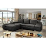 Kotna sedežna garnitura TARIK . Kotna sedežna garnitura TARIK je odlična garnitura po odlični ceni. Narejena v kombinaciji umetnega usnja in blaga na voljo