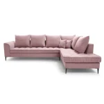 Kotna sedežna garnitura TITAN je praktična in udobna. Popestrila bo vaš dnevni prostor s svojim modernim dizajnom, ter elegantnimi črnimi nogicami. Na