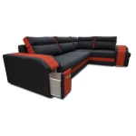 Kotna sedežna garnitura TORNADO 3 . Kotna garnitura TORNADO 3 je kotna sedežna garnitura, katera je narejena iz vrhunskih materijalov. Sedežna ima pomožno