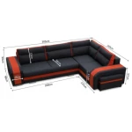 Kotna sedežna garnitura TORNADO 3 - slika 9