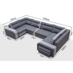 Kotna sedežna garnitura TORNADO 4 - slika 11