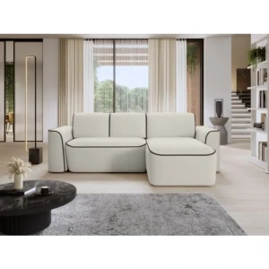 Kotna sedežna garnitura UMANA . Kotna sedežna garnitura UMANA, je mešanica moderne elegance in neprekosljivega udobja, popolna za vašo dnevno sobo. Skrbno