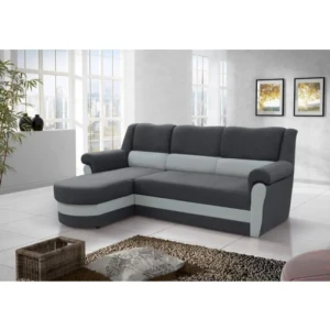 Kotna sedežna garnitura UNO . Kotna sedežna garnitura UNO je primerna za vsak prostor. Okvir je narejen iz trdega lesa in vezane plošče. Vzmetena je z