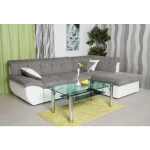 Kotna sedežna garnitura VERONIKA - bela . Kotna garnitura VERONIKA je kotna sedežna garnitura, katera je narejena iz vrhunskega umetnega usnja in blaga.