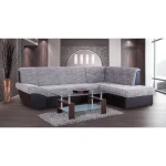 Kotna sedežna garnitura VERONIKA - črna . Kotna garnitura VERONIKA je kotna sedežna garnitura, katera je narejena iz vrhunskega umetnega usnja in blaga.