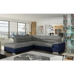 Kotna sedežna garnitura VERY 3 je odlična garnitura po odlični ceni. Izdelana je v kombinciji blaga ter umetnega usnja. Sedežna je vzmetena z valovitimi