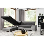 Kotna sedežna garnitura VERY 4 . Kotna sedežna garnitura VERY 4 je odlična garnitura po odlični ceni. Izdelana je v kombinciji blaga ter umetnega usnja.