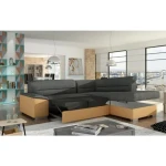 Kotna sedežna garnitura VERY 4 . Kotna sedežna garnitura VERY 4 je odlična garnitura po odlični ceni. Izdelana je v kombinciji blaga ter umetnega usnja.