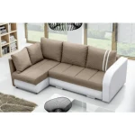 Kotna sedežna garnitura VIKTORIJA . Kotna sedežna garnitura VIKTORIJA je zelo praktična in funkcionalna. Narejena je v kvalitetnem umetnem usnju in blagu.