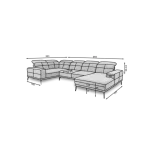 Kotna sedežna garnitura VIRO - slika 9