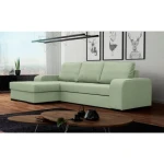 Kotna sedežna garnitura VISY . Kotna sedežna garnitura VISY je sodobnega dizajna. Izdelana iz tkanine katera je na voljo v več različnih barvah. Sedežna