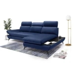 Kotna sedežna garnitura VRTNICA 2 . Kotna sedežna garnitura VRTNICA 2 je edinstvenega dizajna ter modernega videza. Opremljena je z nogicami iz črne kovine,