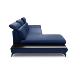 Kotna sedežna garnitura VRTNICA 2 . Kotna sedežna garnitura VRTNICA 2 je edinstvenega dizajna ter modernega videza. Opremljena je z nogicami iz črne kovine,