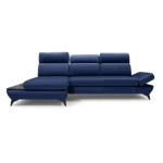 Kotna sedežna garnitura VRTNICA 2 . Kotna sedežna garnitura VRTNICA 2 je edinstvenega dizajna ter modernega videza. Opremljena je z nogicami iz črne kovine,