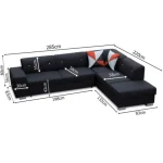 Kotna sedežna garnitura ŽANA - slika 13