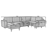 Kotna sedežna garnitura ZOJA . Sedežna garnitura ZOJA je sedežna s stilom. Dobavljiva v kvalitetnem umetnem usnju. Garnitura je standardne izvedbe, tako da