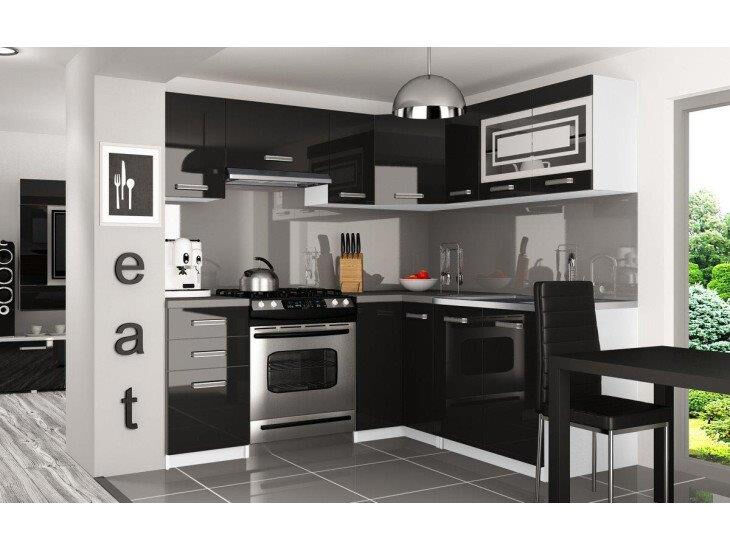 Eleganten kotni kuhinjski blok MARIJA, ki bo zagotovo poživel vašo kuhinjo. Dobavljiv je v štirih različnih barvah kuhinjskih elementov. Delovni pult ni v