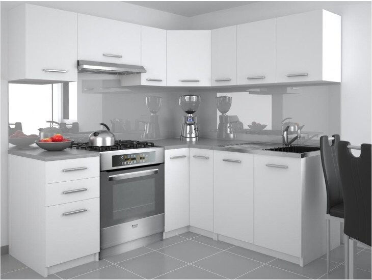 Popestrite izgled svoje kuhinje s kvalitetnim kotnim kuhinjskim blokom MIHA 190x170. Dobavljiv je v treh barvah kuhinjskih elementov. Možnost je naročiti