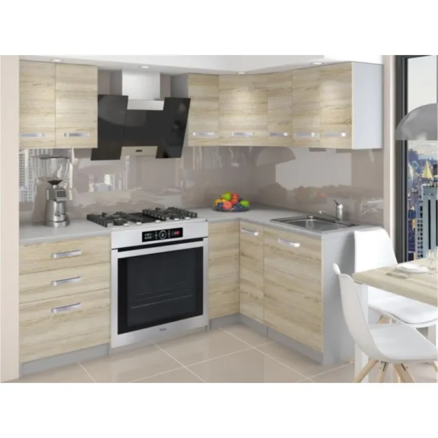 Kotni kuhinjski blok SENIDA 2 150x150 . Eleganten kotni kuhinjski blok SENIDA 2, ki bo zagotovo osvežil vašo kuhinjo. Dobavljiv je v dveh različnih barvah