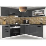 Kotni kuhinjski blok SMART 2 . Eleganten kotni kuhinjski blok SMART 2, ki bo zagotovo osvežil vašo kuhinjo. Dobavljiv je v treh različnih barvah kuhinjskih